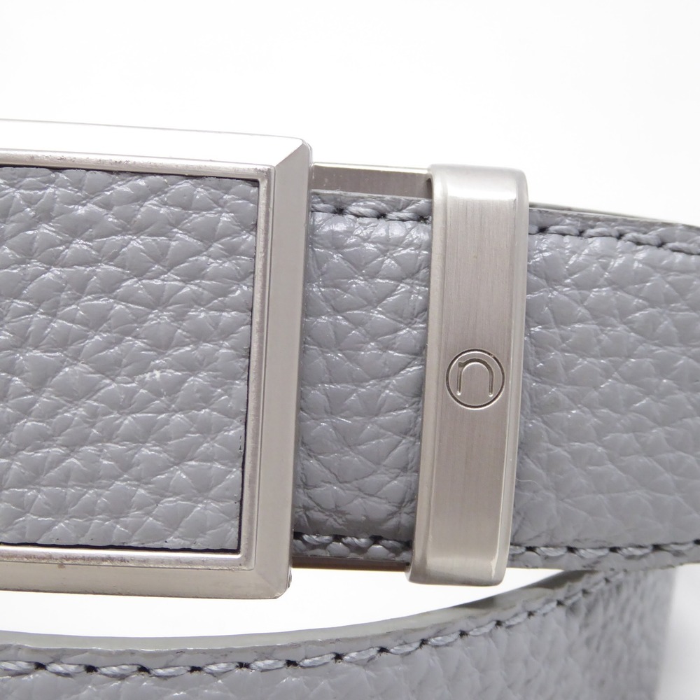 Nexbelt Mens Ratchet Belt Gray Pebbled Leather No Holes Adjustable 34 - Picture 3 of 8